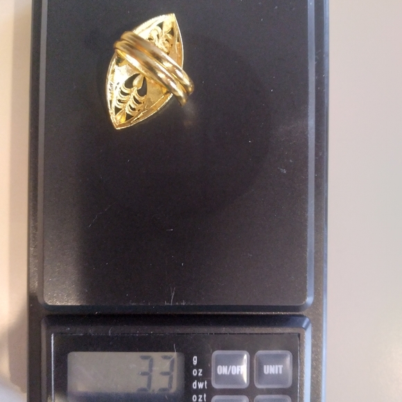 💎 #5  AMAZING DUBAI Gold Adjustable Size Shield Ring 😯 - Picture 6 of 9